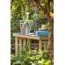Tuinwerktafel douglas met verzinkt blad 109 x 110 x 48 cm